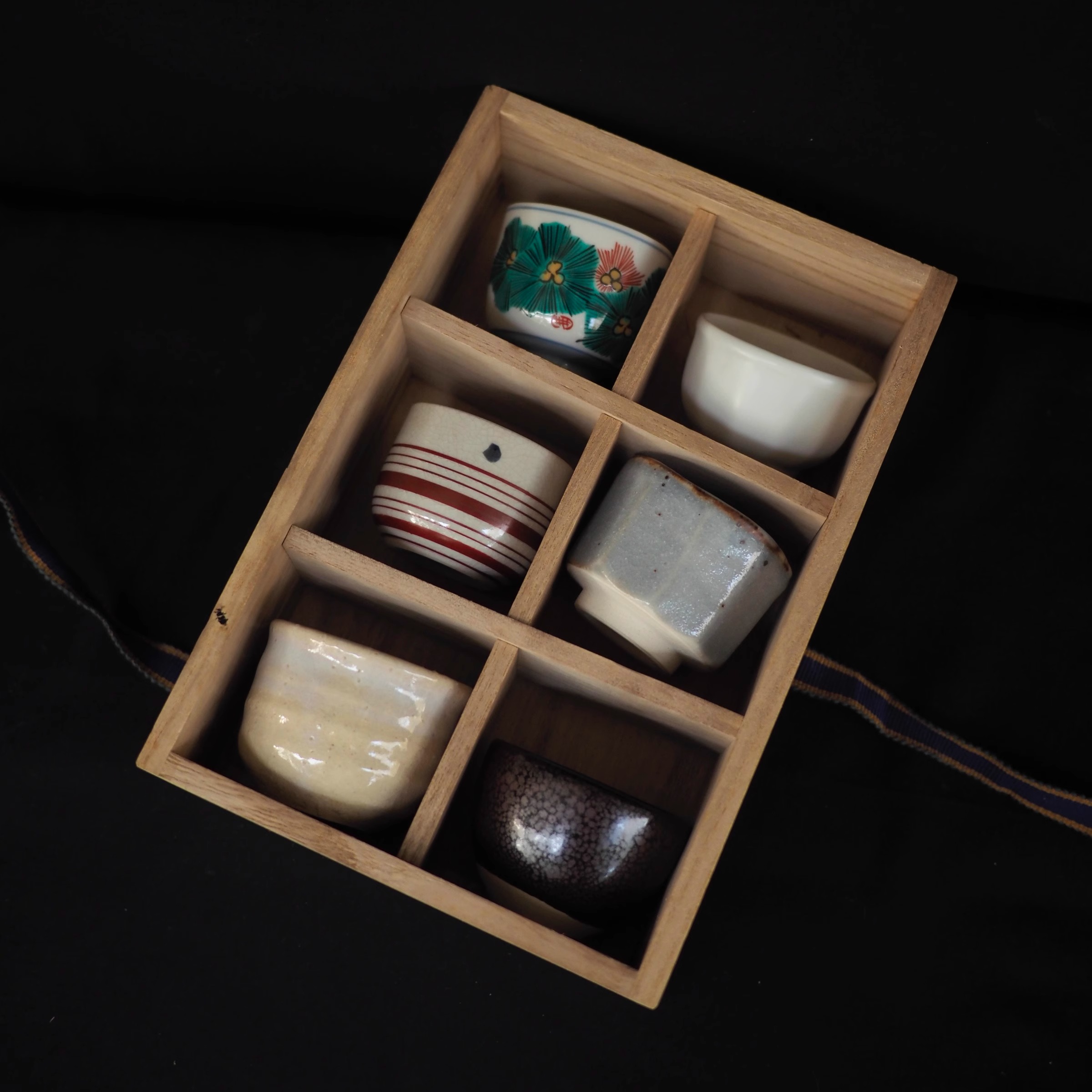 双子商店 孤品中古日本制美术工艺名家本手六大窑陶制茶杯 主人杯