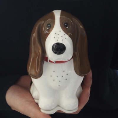 陶瓷扩香香炉比格犬陶瓷摆件