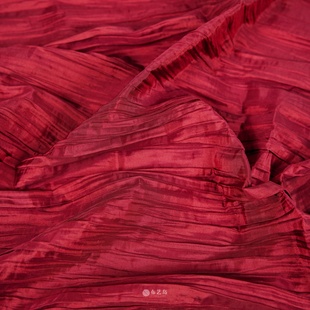 光泽感时装褶皱婚庆场景布置布料礼服连衣裙裤子衬衫设计师面料B