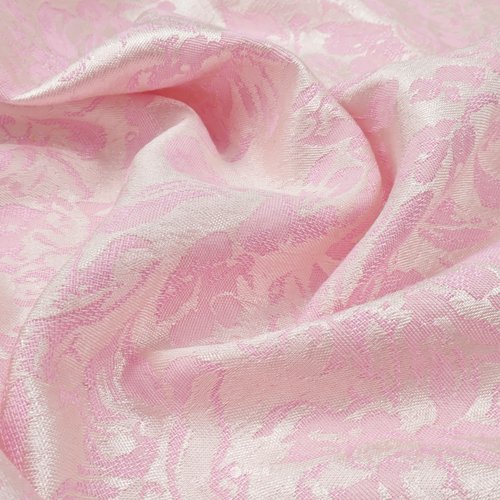 新中式淡粉暗纹提花仿宋锦缎面料