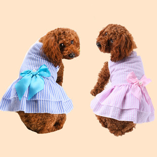 源头工厂夏季薄款宠物裙子猫咪衣服狗狗泰迪比熊泡泡裙子狗狗衣服