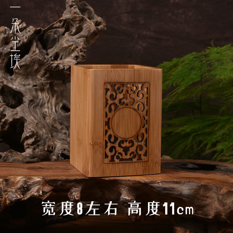 Bamboo Tea Ware Cartridge Liujunzi Tea Tin Bamboo Pipe zhu tong Tea Set Accessories Folks in Storage Container Vessel Single Tea Barrel