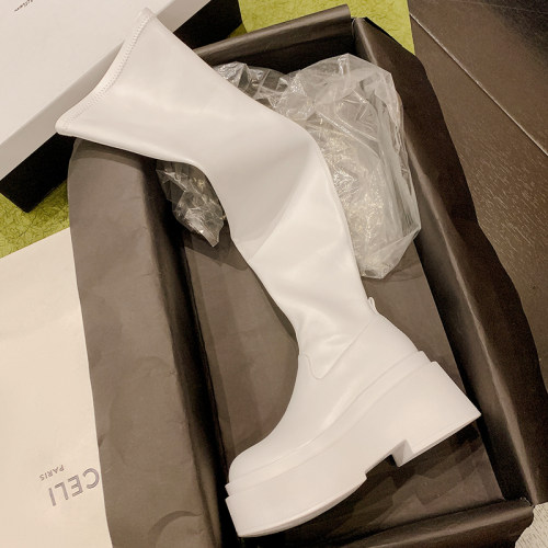 古菲斯奇女鞋松糕厚底长筒靴过膝