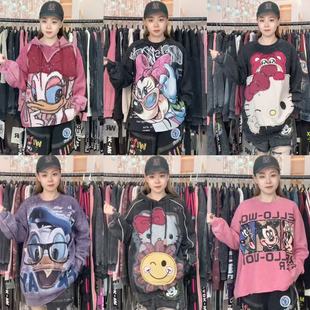 欧货潮牌女装 秋冬2025新款 重工时尚 宽松大版 卫衣上衣 正品 长袖 秒杀