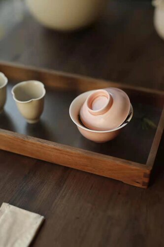 漫粉 迷你小茶叙盖碗 60毫升 无底碟 天野造物 茶具 陶瓷