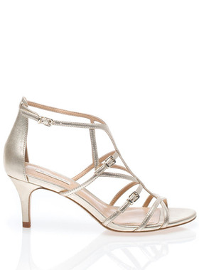 国内现货Massimo Dutti女鞋正品 春夏季款细带金属面凉鞋 4058221