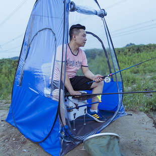 钓鱼隔离帐篷 老人晒太阳出摊户外小帐篷冰钓冬钓保暖防风防雨冬季