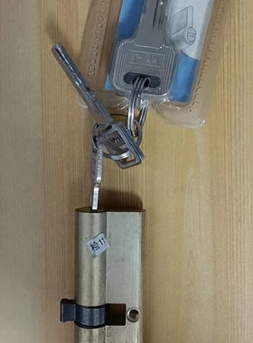 双开电脑槽A、B插芯锁铜锁芯 95mm 正 货号：303932