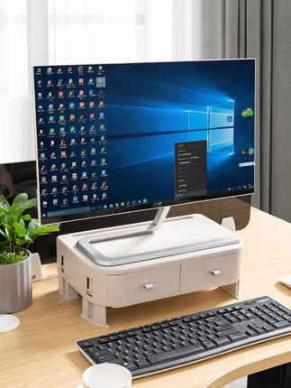 电脑增高架办公室显示器笔记本台式屏底座桌面抬收纳置物抬高架子