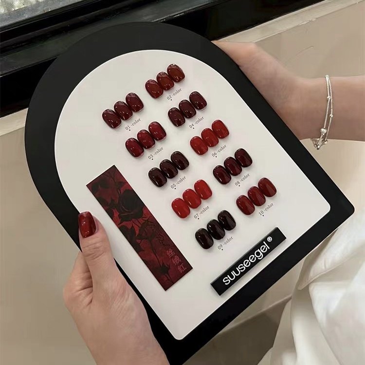 束色秋冬爆款丝绒红色美甲胶显白安可拉车厘子酒红猫眼指甲油胶,彩妆/香水/美妆工具,甲油胶,淘宝优惠券,粉丝福利购,淘宝优惠卷