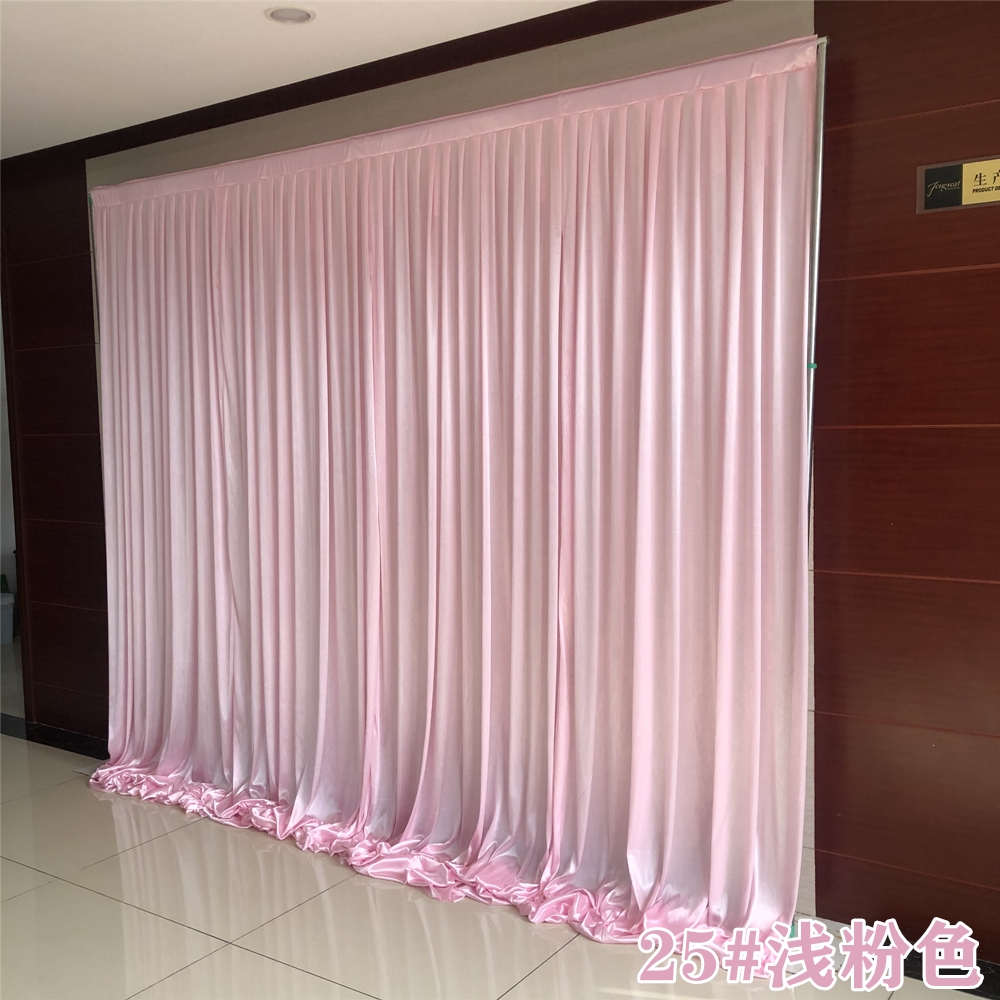 婚礼背景布幔装饰冰绸背景纱幔布冰稠打底布幔婚礼幕布小舞台幕布