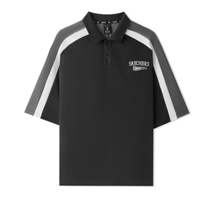 POLO衫 斯凯奇专柜正品 撞色拼接舒适休闲短袖 夏季 L225U052 男女同款