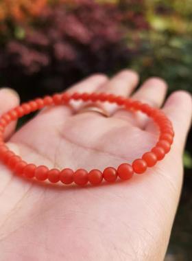 南红手串南红天然飘花极细手串