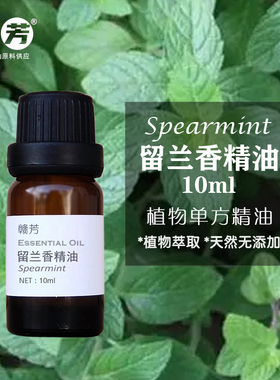 百分百纯留兰香精油10ml30ml50ml绿薄荷天然单方清洁提神驱蚊虫