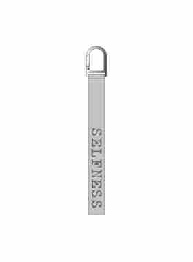 Selfness 25ss Vintage Nylon Keychain做旧GT银潮流钥匙扣挂绳