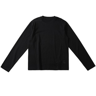 SELFNESS 三醋酸天丝面料男士合身圆领打底长袖T恤4色