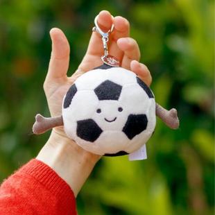 国内现货秒！12.07  jellycat  Football Bag足球钥匙扣玩偶挂饰