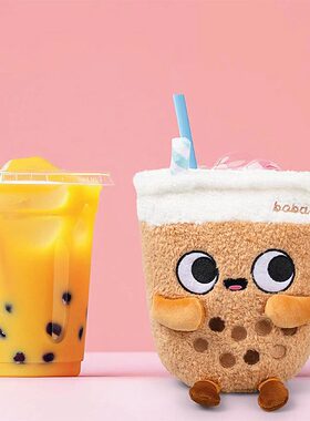 英国代购正品01.19 Munchies Boba Tea 点心波巴茶 毛绒玩偶