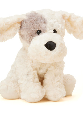 英国代购正品12.31 Warmies Curly Patch Dog 卷毛补丁狗 玩偶