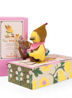 英国代购正品12.16 Moulin Roty Rita the Duck 盒子里的丽塔鸭