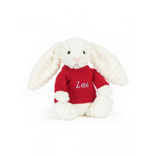 英国代购正品08.30 jellycat Bashful Luxe Bunny套衫兔子 定制款