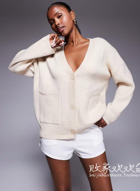 英国代购正品08.10 2025潮流导向 女装新款 浅色针织舒适百搭小衫