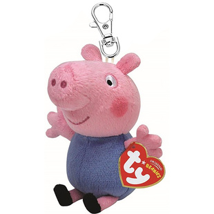 Beanie Babies George 英国代购 乔治猪 12.20 Pig 钥匙扣 正品