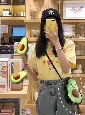 国内现货秒！ 01.20  jellycat  AVOCADO百搭牛油果包包沈月同款