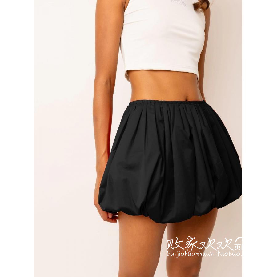 英国代购正品11.17 名品NEXT 女装新款 设计泡泡深色迷人半身裙