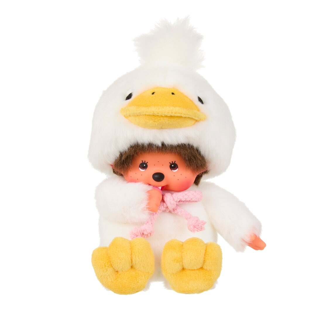 英国代购正品08.20 Monchhichi - Fluffy Duck 鸭子装扮蒙奇奇