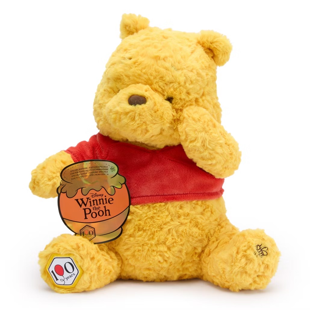 英国现货秒!07.20 Disney迪士尼Winnie Pooh小熊维尼100周年玩偶