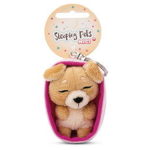 Sleeping Pets Light 英国代购 小窝里 12.21 Brown 狗钥匙扣 正品