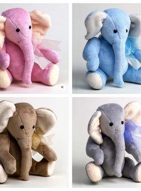 英国代购正品01.03 Lacey 纯手工 系丝巾的大象 限量版 毛绒玩偶