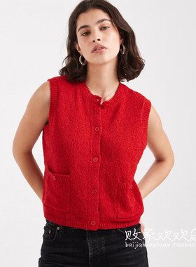 英国代购正品08.15 2025潮流导向 女装新款 无袖针织舒适百搭背心