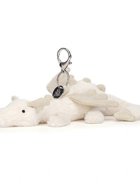 英国代购正品04.23 jellycat Snow Dragon Bag 雪龙钥匙扣