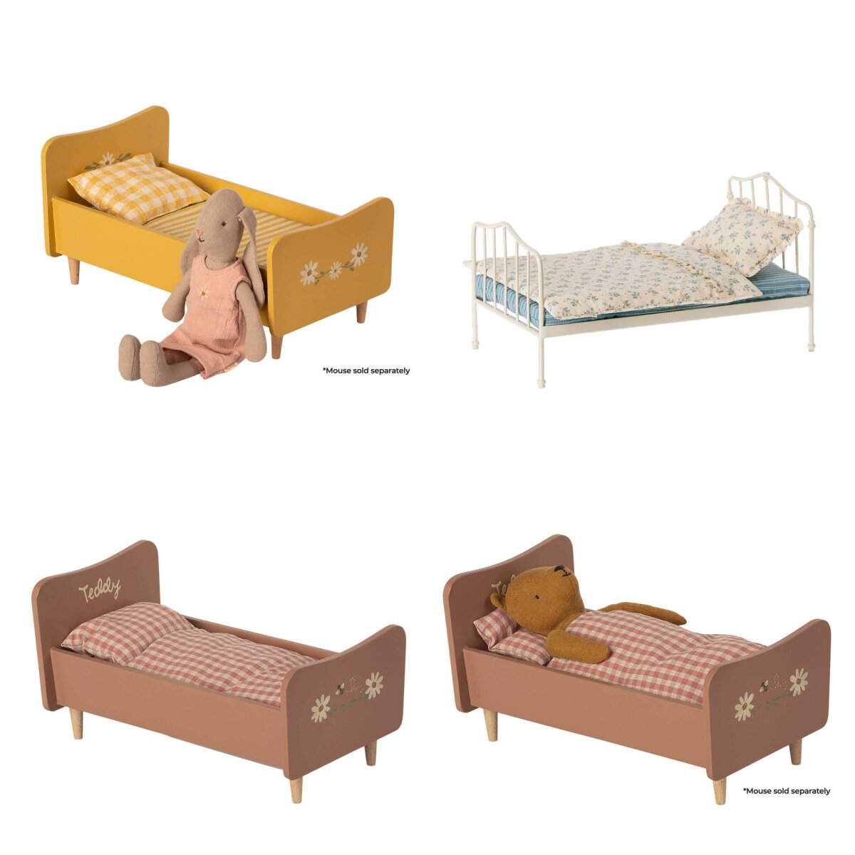 英国代购正品06.18 Miniature Bed Mini 复古床老鼠 迷你床玩具