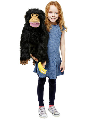 英国代购正品12.30 Chimp Puppet 黑猩猩木偶 毛绒玩偶