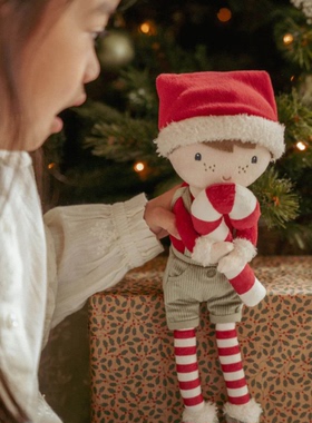 英国代购正品11.14 Little Dutch Soft Cuddle圣诞吉姆拥抱拐杖糖