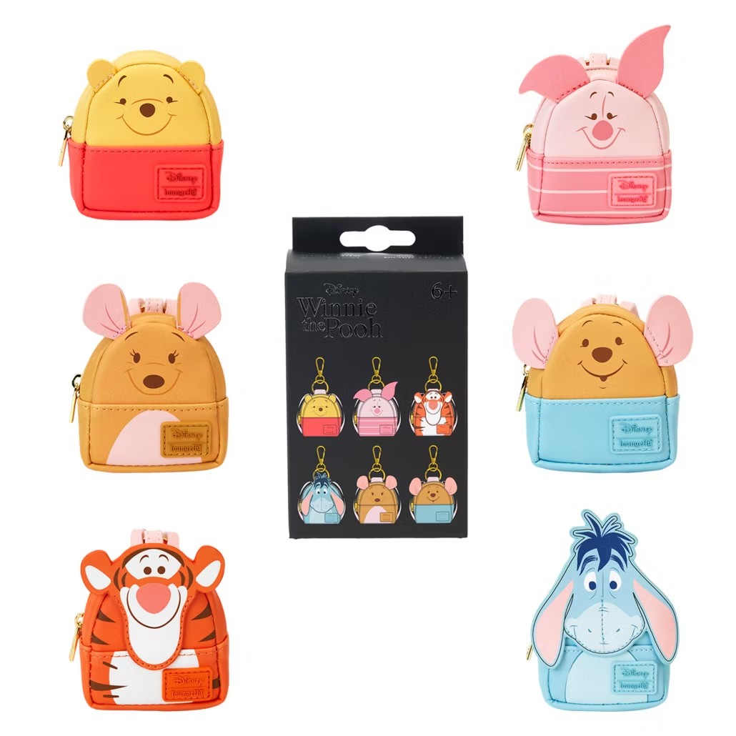 英国代购正品04.25 Disney迪士尼 维尼熊系列 背包钥匙扣 盲盒