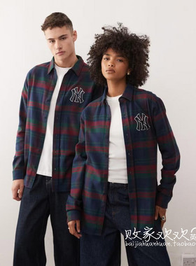 英国代购正品10.06 2025潮流导向 女装新款 翻领格子长袖舒适衬衫