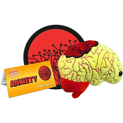 英国代购正品07.13 Anxiety 教育辅材 巨型微生物焦虑症 毛绒玩偶
