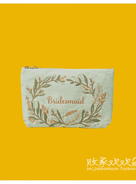 英国代购正品03.02 名品Monsoon 女包新款 刺绣花拉链手拿包