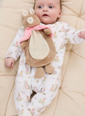 英国代购正品01.01 Flopsy Bunny Comforter 彼得兔安抚被子 玩偶