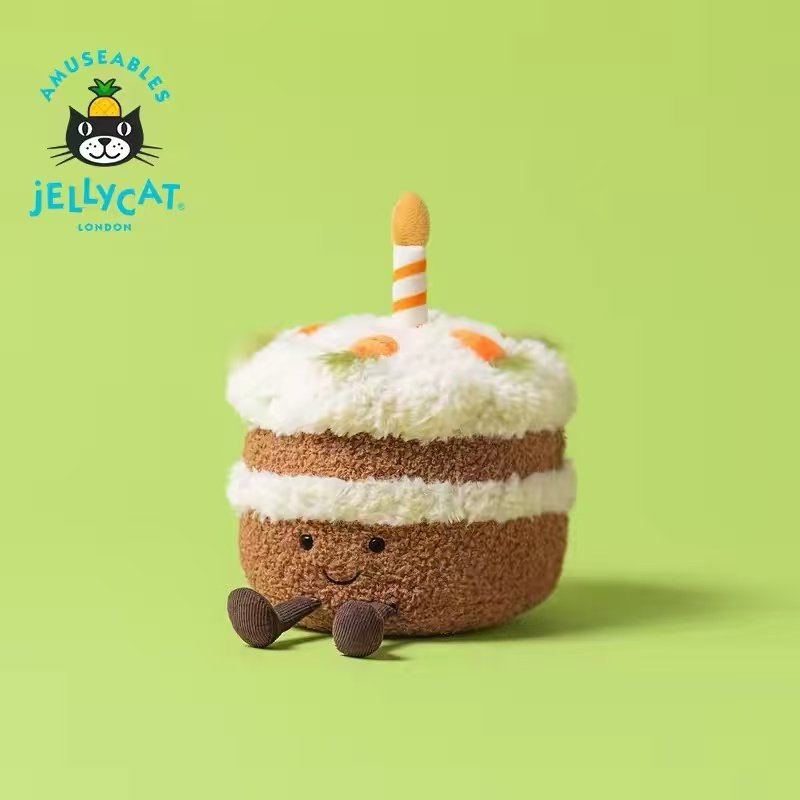 英国代购正品01.12 jellycat 2026年新品 趣味胡萝卜蛋糕毛绒玩偶,玩具/童车/益智/积木/模型,毛绒/玩偶/公仔/布艺类玩具,淘宝优惠券,粉丝福利购,淘宝优惠卷