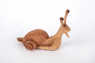 英国代购 03.30 Hansa5960Brown Snail蜗牛带标记仿真毛绒玩具 正品