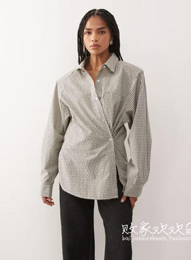 英国代购正品10.06 2025潮流导向 女装新款 翻领设计长袖舒适衬衫