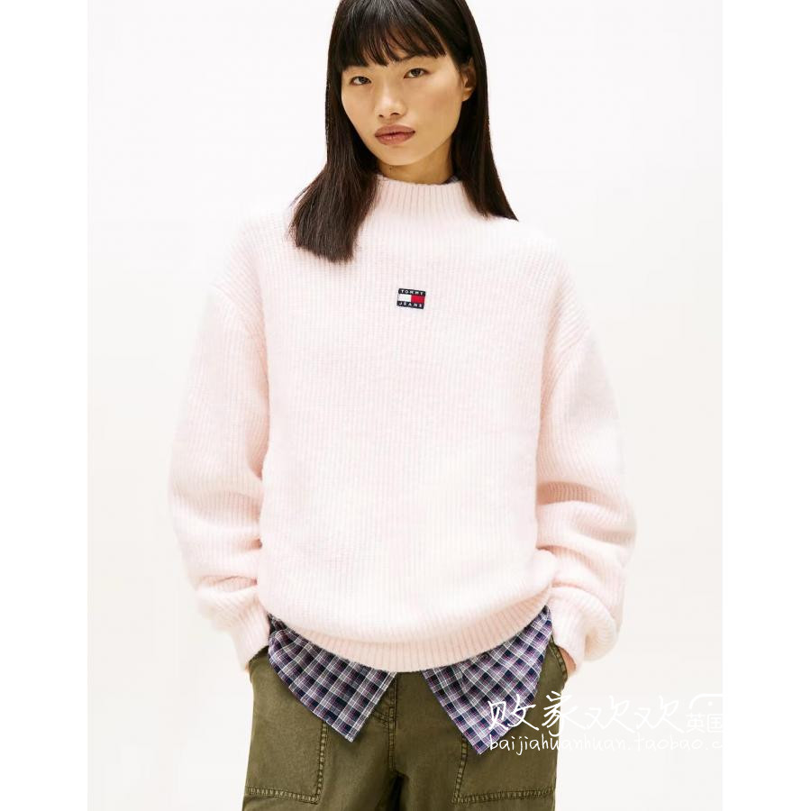 英国代购正品11.22 2025潮流导向 女装新款 标志小高领针织毛衣