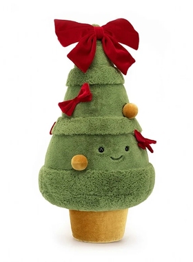 国内现货秒！ 12.16 jellycat Amuseable 蝴蝶结圣诞树玩偶 送礼~