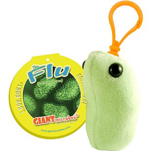 英国代购正品02.28 Giant Microbes Flu Keyring 病毒流感钥匙圈