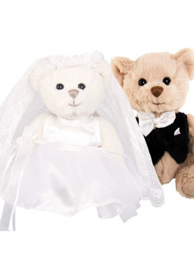 绝版国内现货秒！01.14 Bukowski Bears 结婚熊玩偶 小红书同款